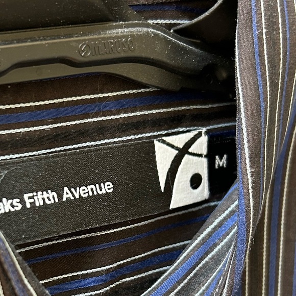 Like NEW Saks button down perfect for a night out. Reversible cuffs add flair. - Picture 4 of 4